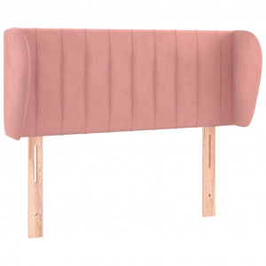 Cabecero de terciopelo rosa 83x23x78/88 cm H