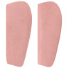 Cabecero de terciopelo rosa 203x23x78/88 cm 4