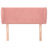 Cabecero de terciopelo rosa 103x23x78/88 cm 3