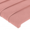 Cabecero de terciopelo rosa 83x23x78/88 cm 5