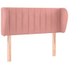 Cabecero de terciopelo rosa 93x23x78/88 cm 2