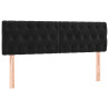 Cabeceira de cama 2 pcs veludo 72x7x78/88 cm preto 2