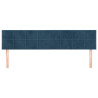Cabeceros 2 unidades de terciopelo azul oscuro 90x5x78/88 cm 3