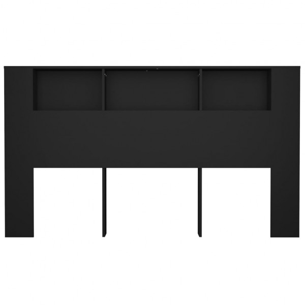 Mueble cabecero negro 180x18.5x104.5 cm M 4