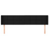 Cabeceira de cama c/ abas tecido 163x16x78/88 cm preto 3