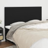 Cabeceira de cama 4 pcs tecido 80x5x78/88 cm preto 1