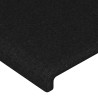 Cabecero con luces LED tela negro 160x5x118/128 cm 5
