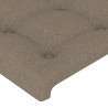 Cabeceira cama abas tecido 183x16x118/128 cm cinza-acastanhado 5