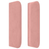 Cabecero de terciopelo rosa 163x16x78/88 cm 4