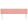 Cabeceira de cama 2 pcs veludo 80x5x78/88 cm rosa 3