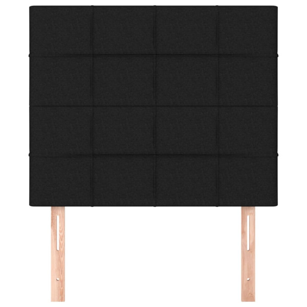 Cabeceira de cama 2 pcs tecido 80x5x78/88 cm preto M 3
