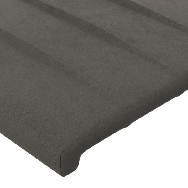 Cabeceira de cama 4 pcs veludo 80x5x78/88 cm cinzento-escuro M 4