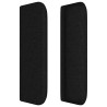 Cabeceira de cama c/ abas tecido 183x16x78/88 cm preto 4
