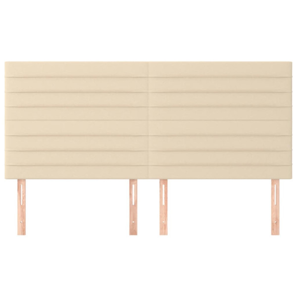 Cabeceros 4 unidades de tela color crema 100x5x78/88 cm M 3