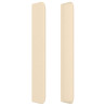 Cabeceira de cama c/ abas tecido 203x16x118/128 cm creme 4