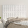 Cabeceira de cama 4 pcs couro artificial 72x5x78/88 cm branco 1