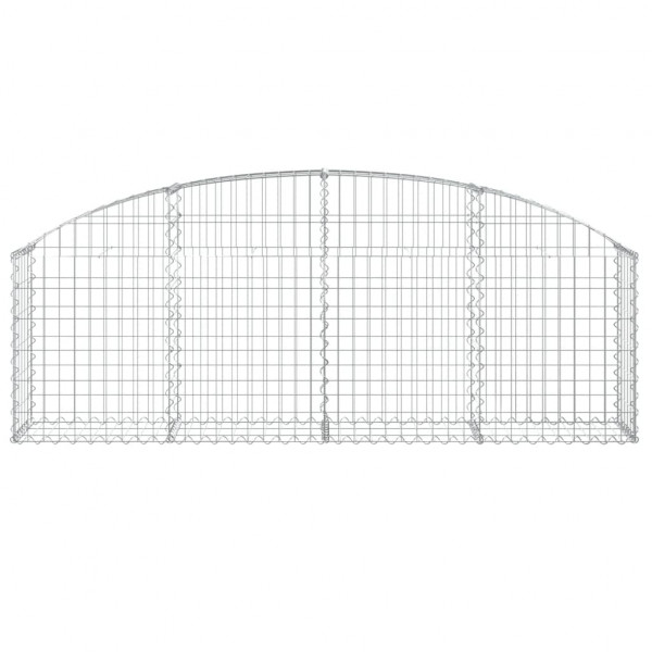 Cesto gabião arqueado 200x30x60/80 cm ferro galvanizado M 3