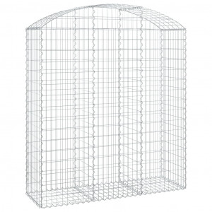 Cesta gaviones forma arco hierro galvanizado 150x50x160/180 cm H