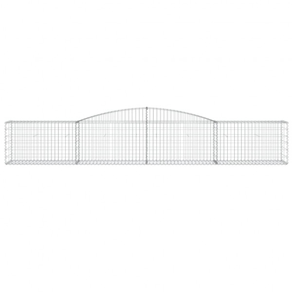 Cesto gabião arqueado 400x50x60/80 cm ferro galvanizado M 3