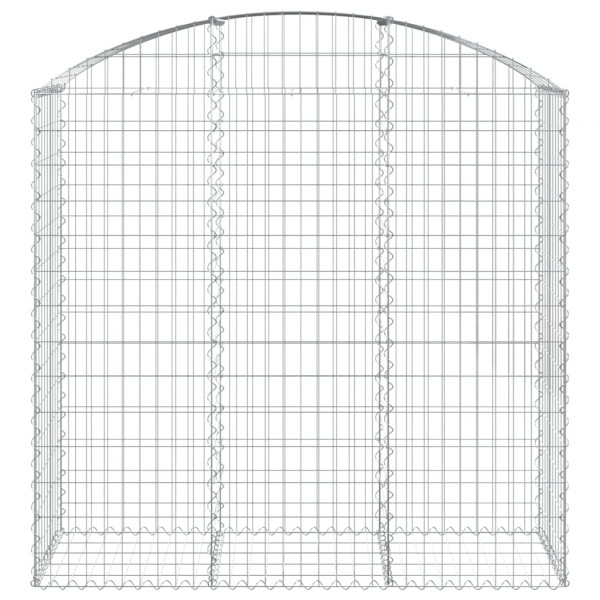Cesta gaviones forma arco hierro galvanizado 150x50x140/160 cm M 3