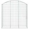Cesta gaviones forma arco hierro galvanizado 150x50x140/160 cm 3