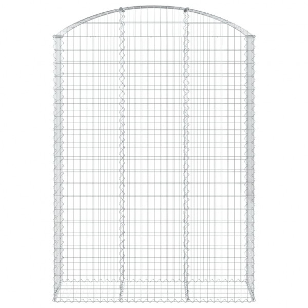 Cesta gaviones forma arco hierro galvanizado 150x50x200/220 cm M 3