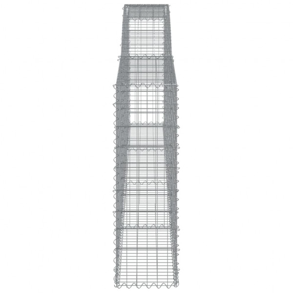 Cesta gaviones forma arco hierro galvanizado 400x30x100/120 cm M 4