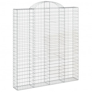 Cesto gabião arqueado 200x30x220/240 cm ferro galvanizado H