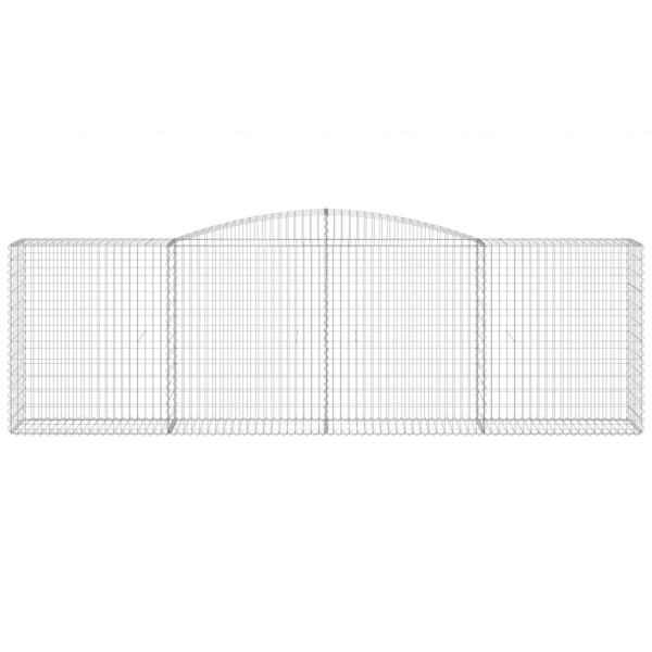 Cesta gaviones forma arco hierro galvanizado 400x50x120/140 cm M 3