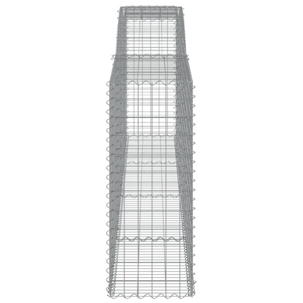 Cesta gaviones forma arco hierro galvanizado 400x50x120/140 cm M 4