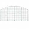 Cesta de gaviones forma arco hierro galvanizado 200x30x80/100cm 3