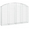 Cesto gabião arqueado 200x30x120/140 cm ferro galvanizado 2
