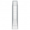Cesta gaviones forma arco hierro galvanizado 200x30x120/140 cm 4