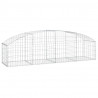 Cesta de gaviones forma arco hierro galvanizado 200x50x40/60 cm 2