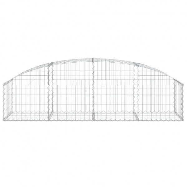 Cesto gabião arqueado 200x50x40/60 cm ferro galvanizado M 3