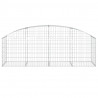 Cesta de gaviones forma arco hierro galvanizado 200x50x60/80 cm 3