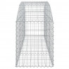 Cesta de gaviones forma arco hierro galvanizado 200x50x60/80 cm 4