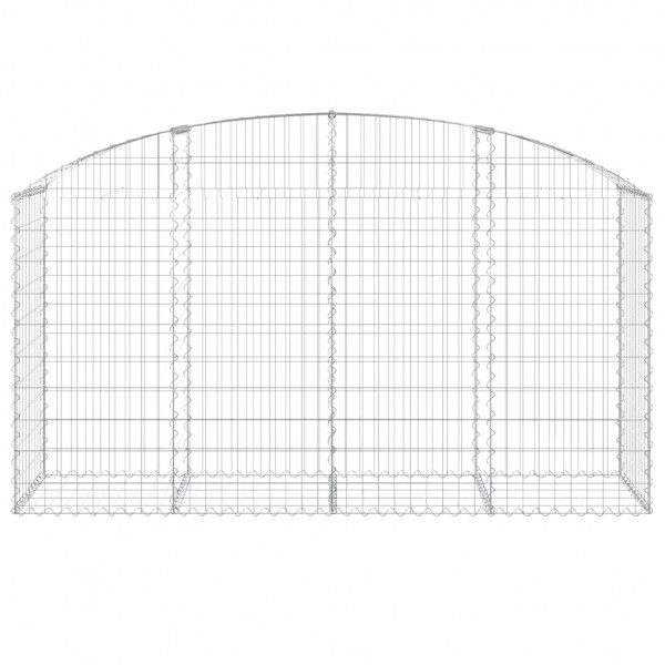 Cesto gabião arqueado 200x50x100/120 cm ferro galvanizado M 3