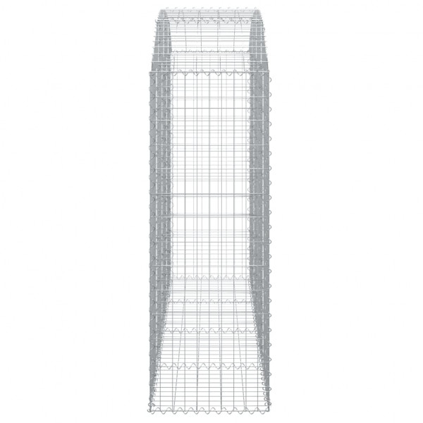 Cesta gaviones forma arco hierro galvanizado 200x50x140/160 cm M 4