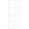 Puerta de interior vidrio templado y aluminio blanco 93x201.5cm 4