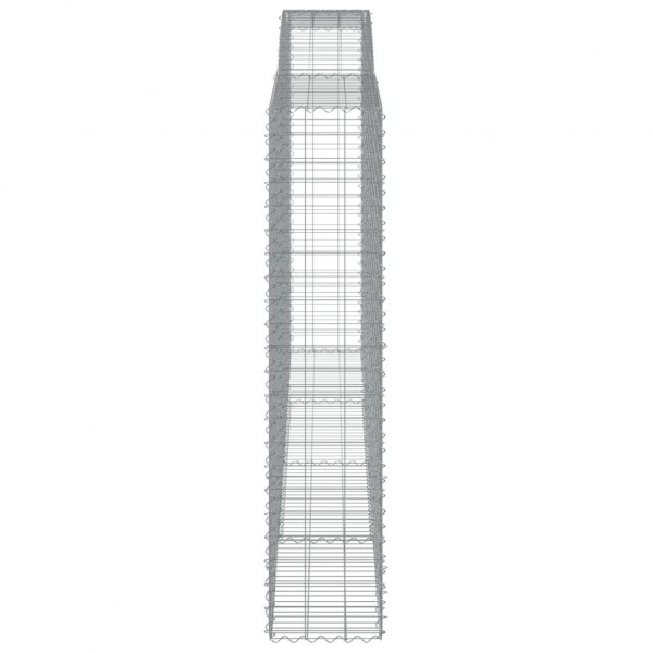 Cesto gabião arqueado 400x50x220/240 cm ferro galvanizado M 4