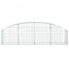 Cesta de gaviones forma arco hierro galvanizado 200x30x40/60 cm 3