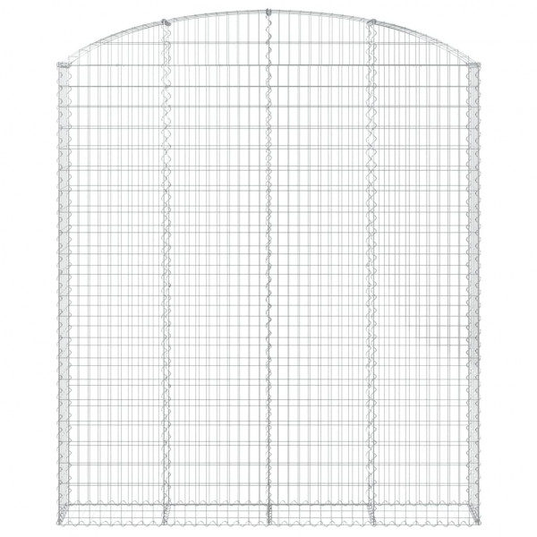 Cesto gabião arqueado 200x30x220/240 cm ferro galvanizado M 3