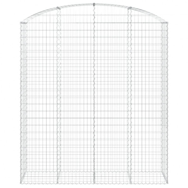 Cesto gabião arqueado 200x50x220/240 cm ferro galvanizado M 3