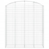 Cesta gaviones forma arco hierro galvanizado 200x50x220/240 cm 3