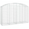 Cesta gaviones forma arco hierro galvanizado 200x50x120/140 cm 2