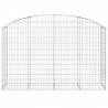 Cesto gabião arqueado 200x50x120/140 cm ferro galvanizado 3