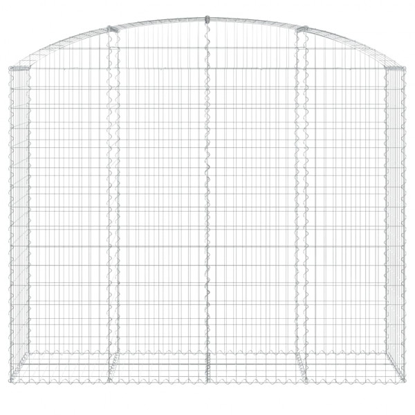 Cesta gaviones forma arco hierro galvanizado 200x50x160/180 cm M 3