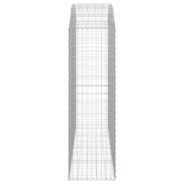 Cesta gaviones forma arco hierro galvanizado 200x50x160/180 cm M 4
