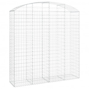 Cesto gabião arqueado 200x50x200/220 cm ferro galvanizado H